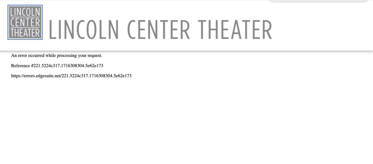 Sab6888's tweet photo. @LCTheater @RobertDowneyJr Just like @Plumlee890 , have been getting errors, but the charge went through to my bank. Not sure how to proceed. https://t.co/dIyy0DvNXm