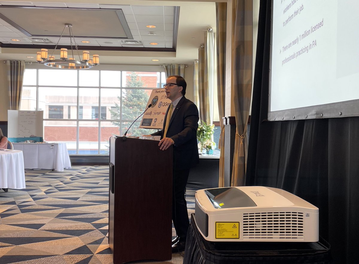 Last month, DOS Deputy Policy Director Andrew LaFratte and staff from our Bureau of Professional and Occupational Affairs, took part in the Pennsylvania Association of Medical Staff Services 35th Annual Conference and Business Meeting in Erie. At the event, Deputy Policy Director