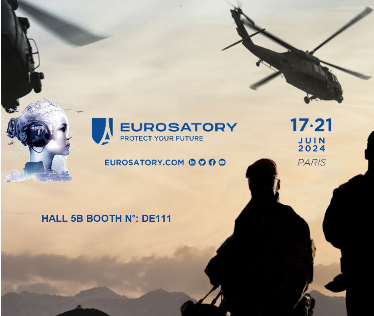 We are looking forward to the opportunity to meet you at #Eurosatory2024!