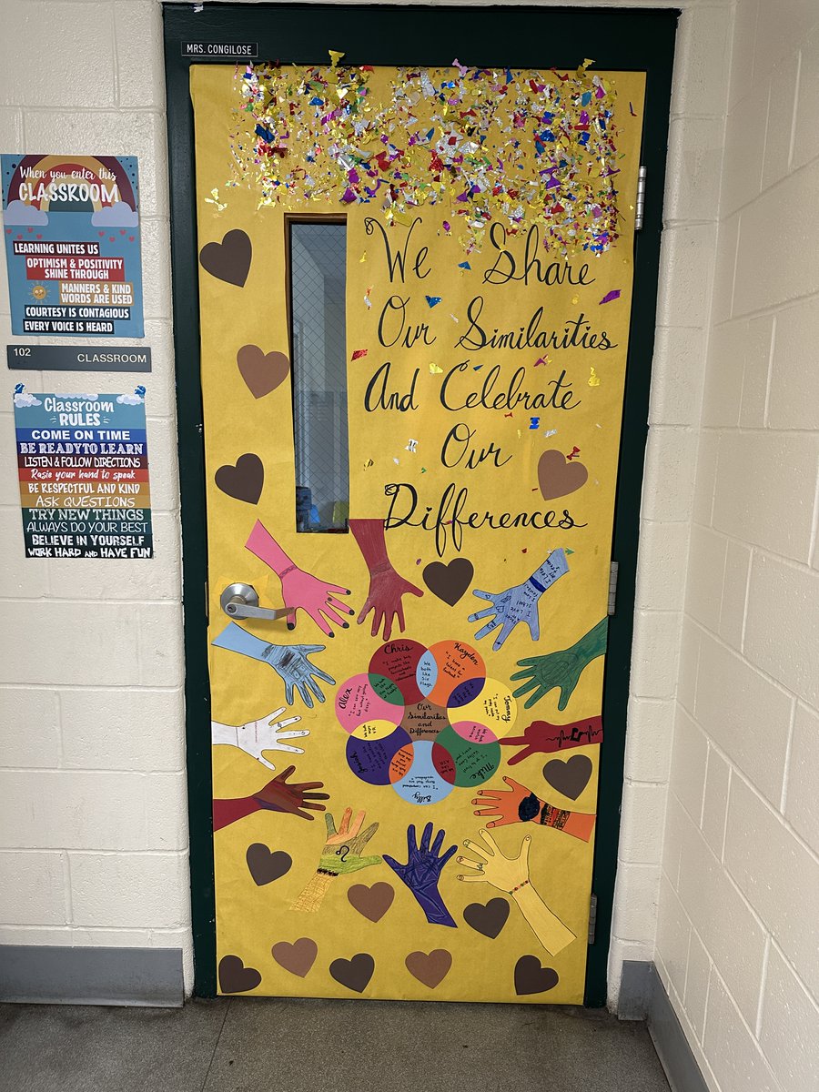 Congrats one more time to Ms. Congilose & crew @VMESMustangs who took🥇place (Elementary Division) in the 🚪Decorating competition all in celebration of 'Inclusion & Acceptance!' Your @jerseymikes party awaits! 💚💛🐴 @BTPSLearns @Brick_K12