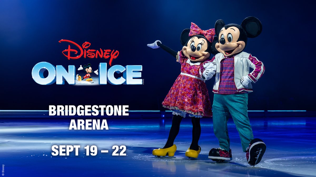 ✨ ON SALE NOW! ⛸️ Disney On Ice will be coming back to Bridgestone Arena on September 19-22! 🎫 Get tickets: bit.ly/3UR2WAD