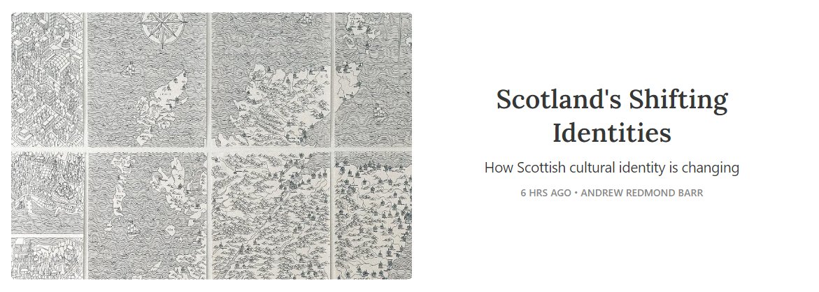 AndrewRBarr's tweet photo. Hello. I now have a newsletter where I'll be writing more about Scottish culture, history, and Scotland's future. 🏴󠁧󠁢󠁳󠁣󠁴󠁿

This platform doesn't seem to like the links, but you can find the link in my bio! https://t.co/d3Aonz2zD3