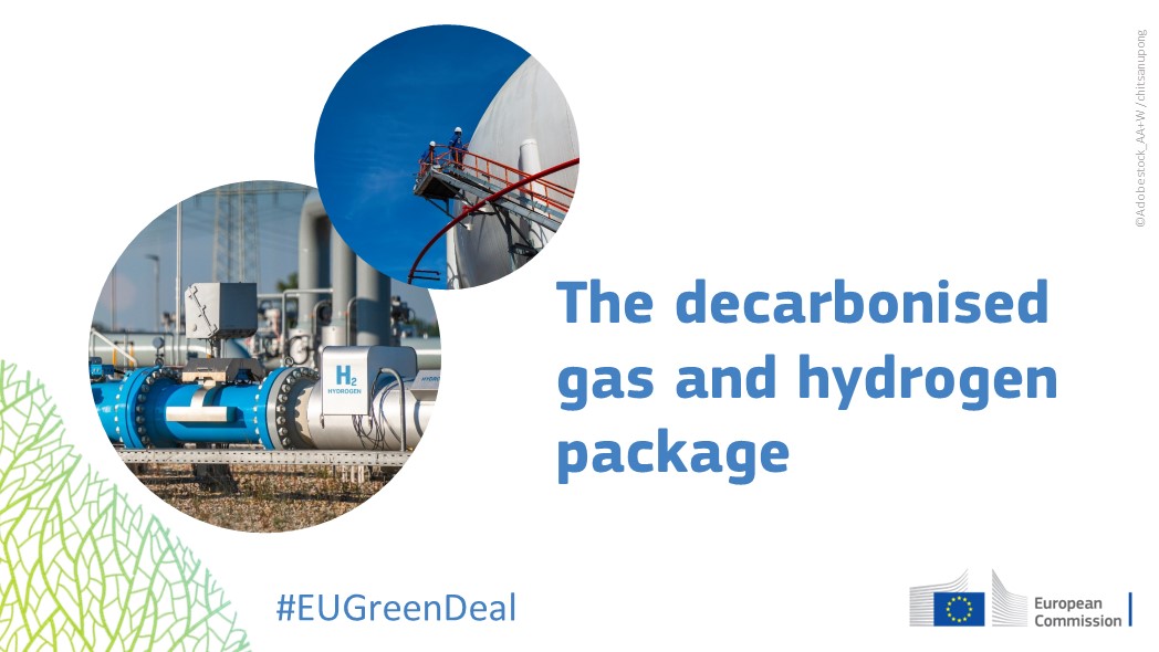 The EC 🇪🇺 has adopted the decarbonised #gas and #hydrogen package. It will facilitate the uptake of renewable and low-carbon gases, while ensuring security and affordability of energy ⚡️ for all #EUCitizens. More 👉 europa.eu/!fD4bcP #REPowerEU #EUGreenDeal