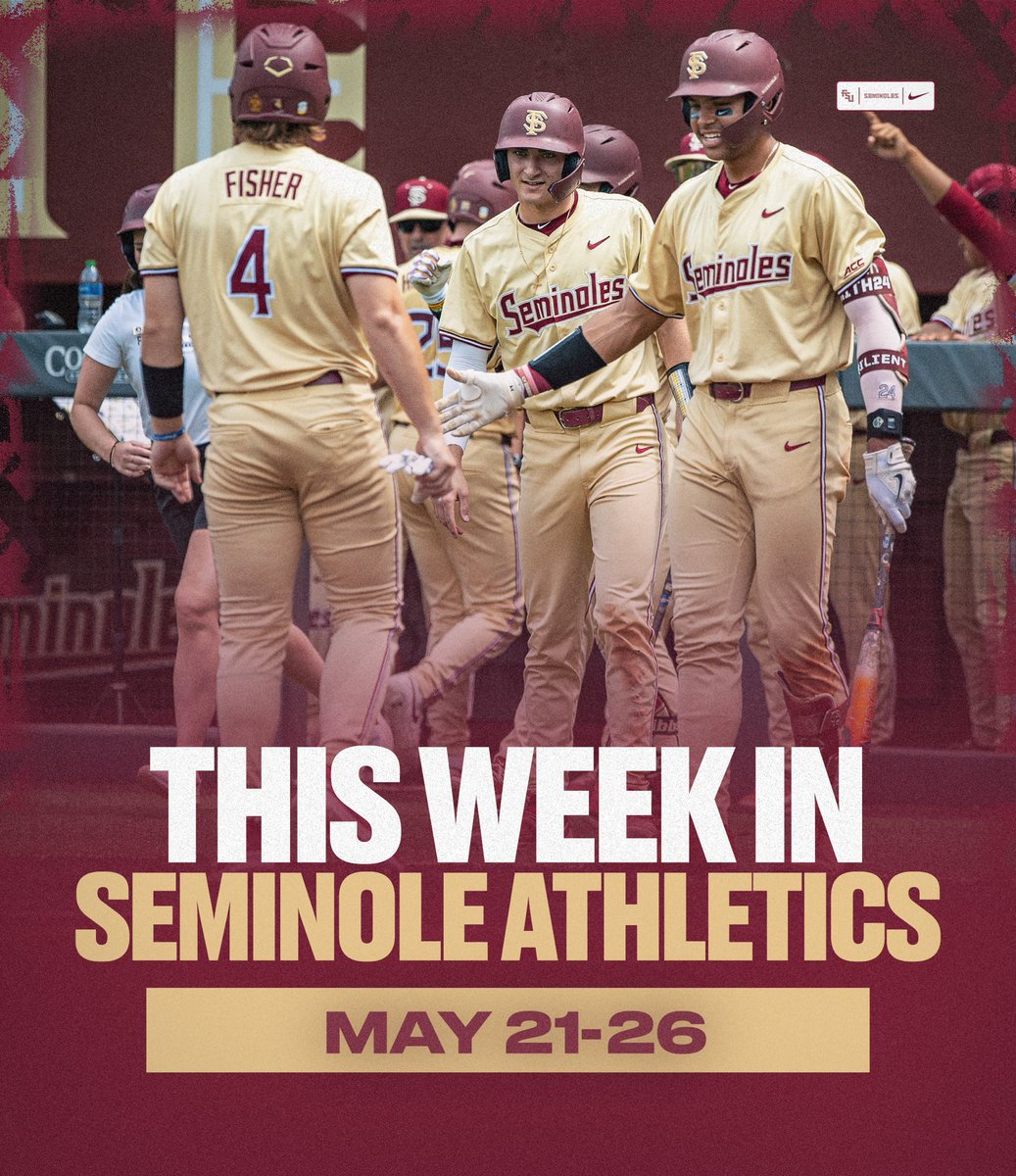 Another week of postseason action! ⚾️ 🥎 ⛳️ 🎾 🏃🏽‍♀️ #OneTribe | #GoNoles