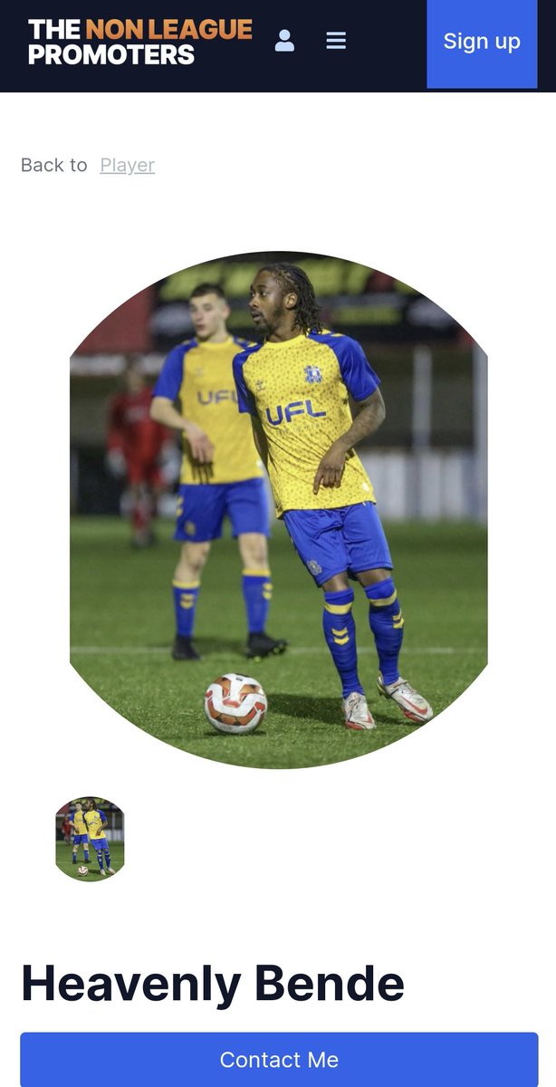 NonLeagueGuys's tweet photo. ⚫️🔵🟠 TNLP PROFILE 🟠🔵⚫️

Name Heavenly Bende
Location London
Position Midfielder 
Clubs @takeley_fc @TowerHamletsFC

You can check out his profile on https://t.co/xxDmH5537R or DM us if interested to know more

#BeSeen 🟠🔵⚫ https://t.co/Gpcunvk7ts