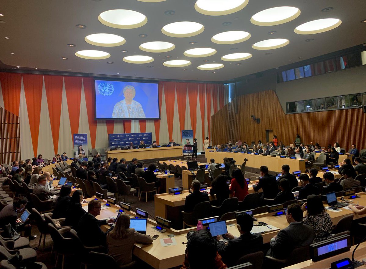 PLinUN's tweet photo. Today at @UN we are holding
International Dialogue on Migration @UNmigration with @IOMchief Amy Pope and 🇺🇳 USG @AminaJMohammed.
Our discussion focuses on regular migration pathways emphasizing community engagement and social cohesion as vital components.
#PLinECOSOC https://t.co/acaMgJkO8x