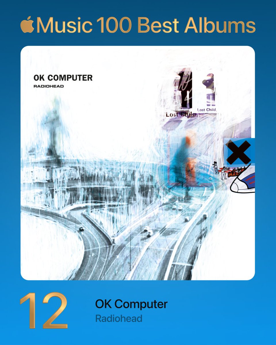 12. OK Computer - Radiohead

#100BestAlbums