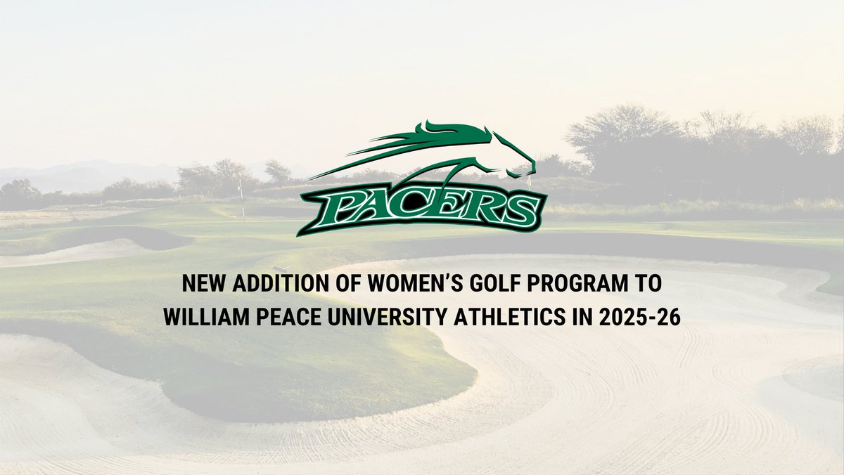 William Peace is adding women's golf to its athletic program! @ChrisClark_ @KacyHintz @ToddGibsonWNCN @JordanCrammer @WRALSportsFan @WPeaceU @usa_south #gopeacepacers Story: gopeacepacers.com/news/2024/5/21…