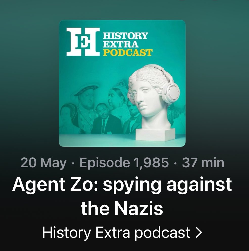 I’m delighted to have been invited back on to the @bbc’s @HistoryExtra podcast, to share some of ‘the nail-biting story’ of #ElżbietaZawacka aka #ElizabethWatson: #AgentZo… 👇