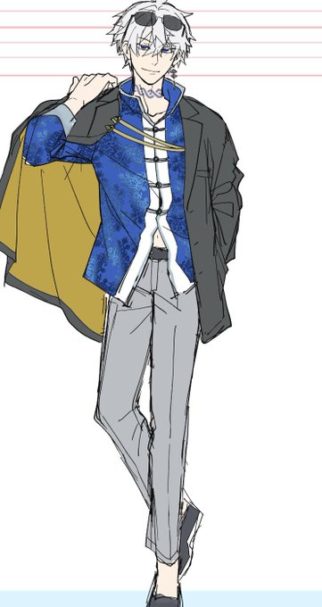 「full body male focus」 illustration images(Latest)｜21pages