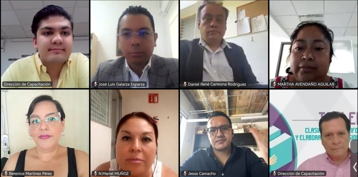 InfoCdMex's tweet photo. Para continuar con las acciones de formación, personal de #CapacitaciónINFO imparte el Curso “Clasificación de la información y elaboración de versiones públicas”, el cual está dirigido a las personas servidoras públicas de esta Ciudad y público en general. https://t.co/8NrWyo0hgE