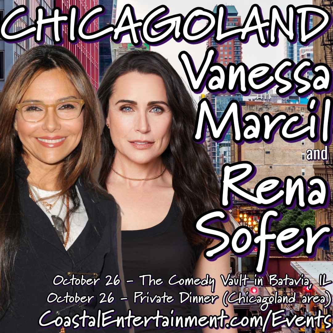 How lucky is #Chicagoland 🤗🤗🤗
Tix on sale today @comedy_vault for @VanessaMarcilM @RenaSofer - private dinner tix on sale 3 pm EST! #generalhospital #Celebrity #meetandgreet 🤗
718-728-8581 for dinner info!