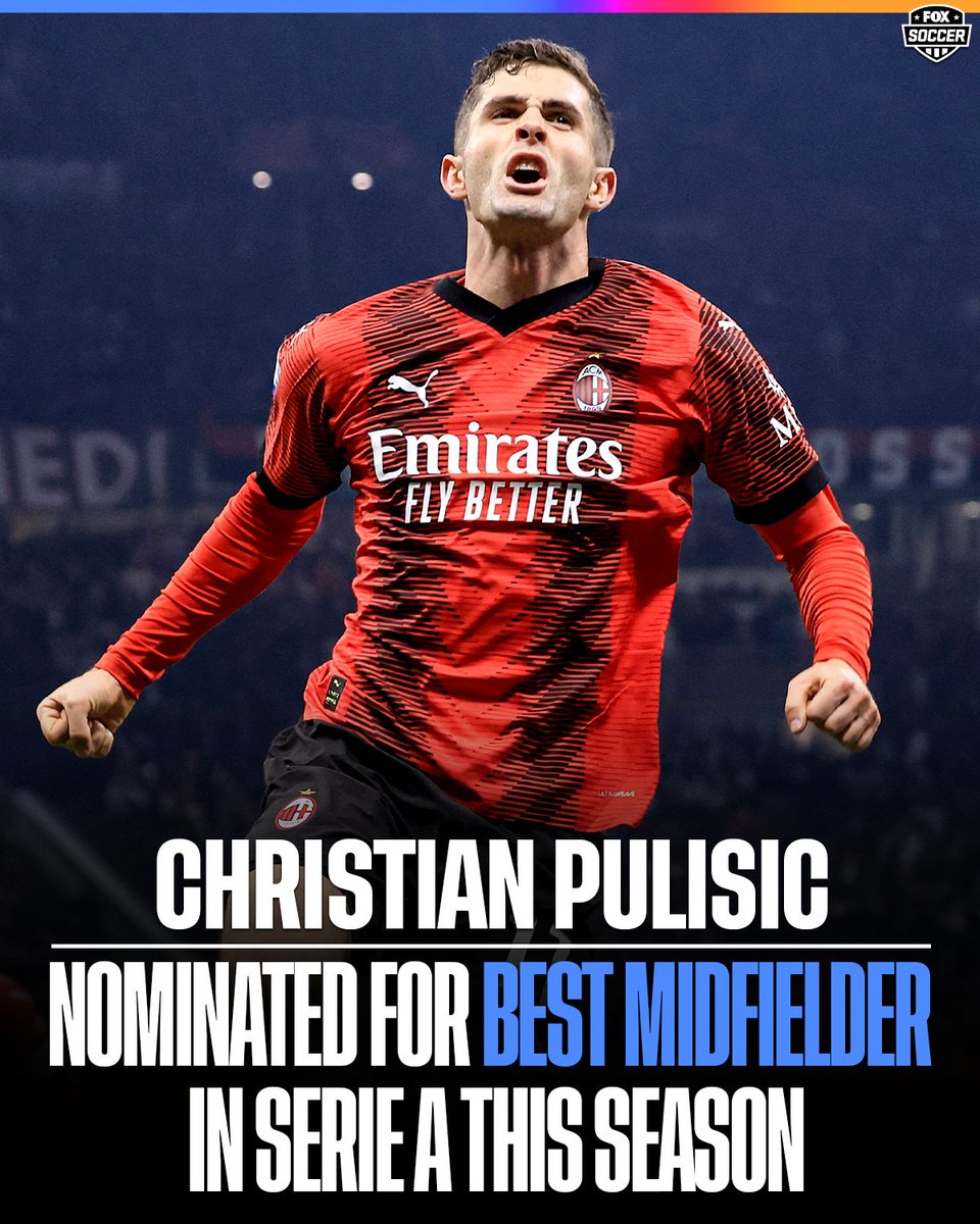 Christian Pulisic has been nominated for best midfielder in Serie A this season! 👏

What a career year for Captain America 🇺🇸💪
