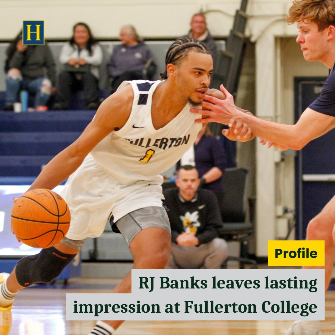 The Hornet (@fchornet) on Twitter photo Coming off of two major injuries, RJ Banks led Fullerton College men’s basketball to multiple Conference Championships and a State Title. <a href="/HornetNestHoops/">Hornets Hoops</a> <a href="/Devin_Ugland/">Devin Ugland</a> @webster_perry
📝Ciara Gonzalez
📷Hornet Media
➡️ fchornetmedia.com/31875/sports/b… Coming off of two major injuries, RJ Banks led Fullerton College men’s basketball to multiple Conference Championships and a State Title. <a href="/HornetNestHoops/">Hornets Hoops</a> <a href="/Devin_Ugland/">Devin Ugland</a> @webster_perry
📝Ciara Gonzalez
📷Hornet Media
➡️ fchornetmedia.com/31875/sports/b…