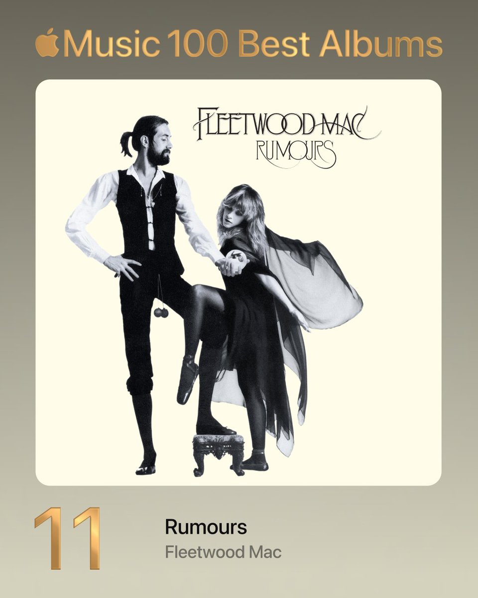 11. Rumours - Fleetwood Mac

#100BestAlbums