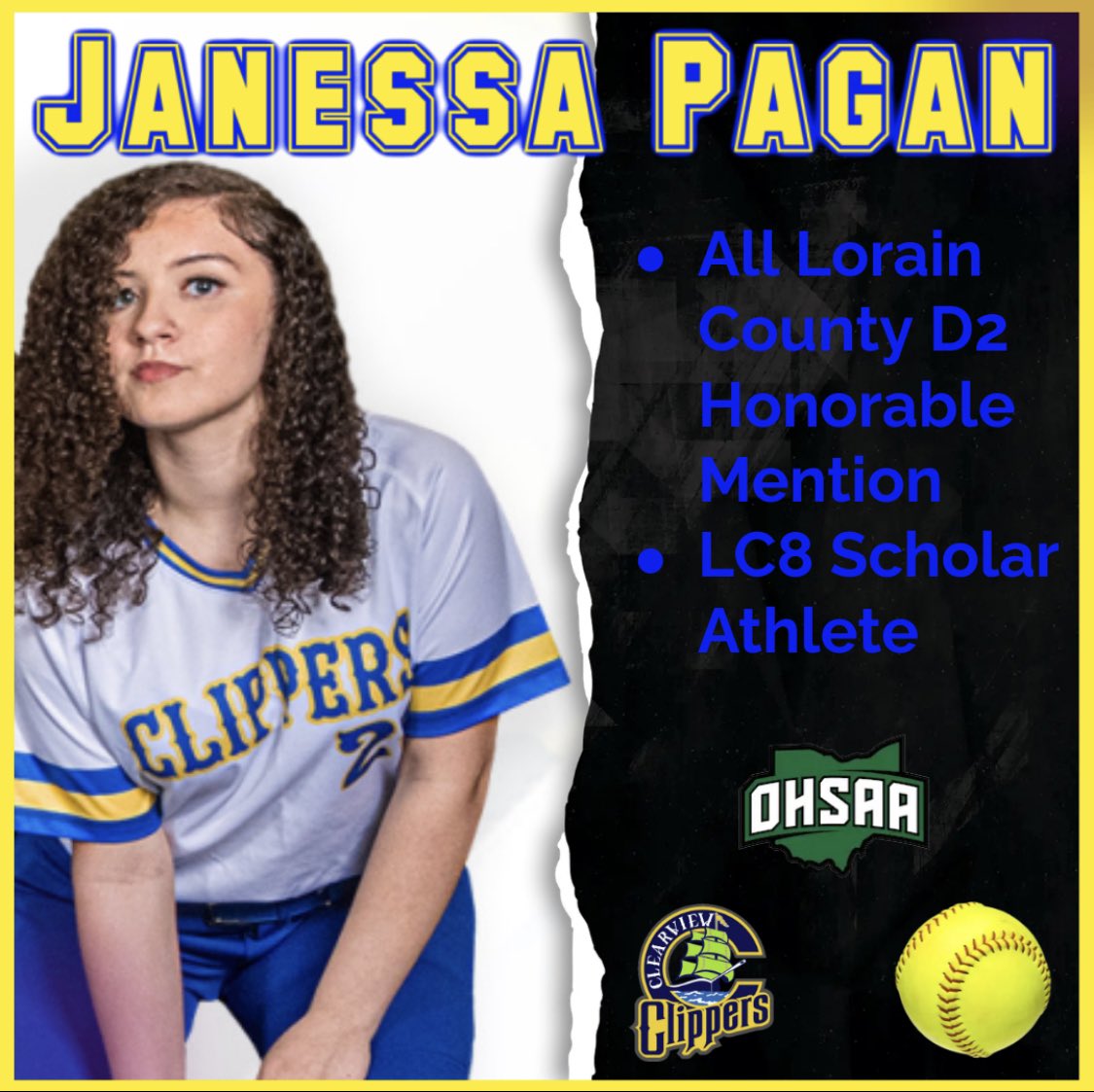 Congrats <a href="/janessapagan22/">janessa</a> 🥎💙💛