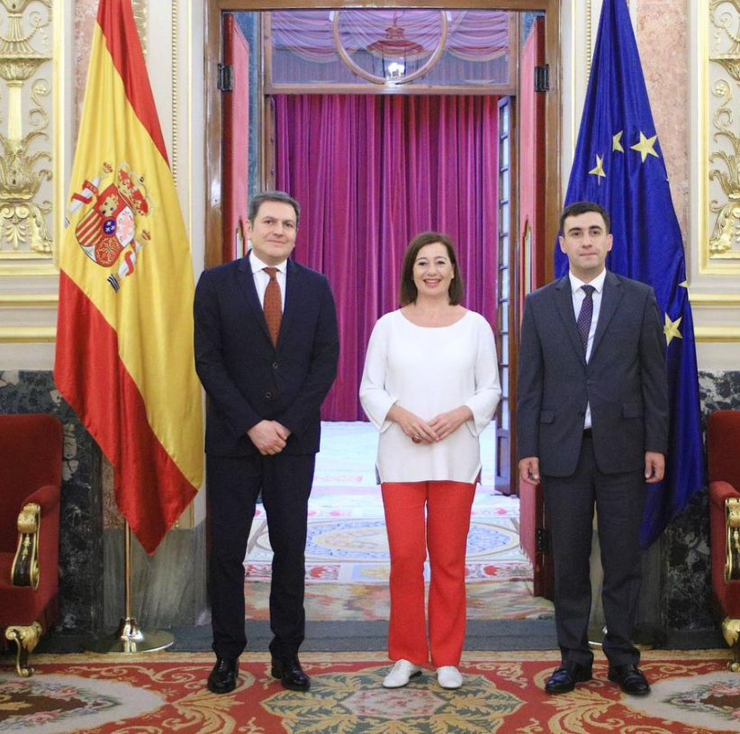 🇦🇲🇪🇸Encantado de empezar mi visita a España con una reunión con la Presidenta del Congreso @F_Armengol. He destacado la voluntad de Armenia de seguir profundizando en las relaciones con España, tanto a nivel bilateral como a través de la cooperación entre Armenia y la UE.