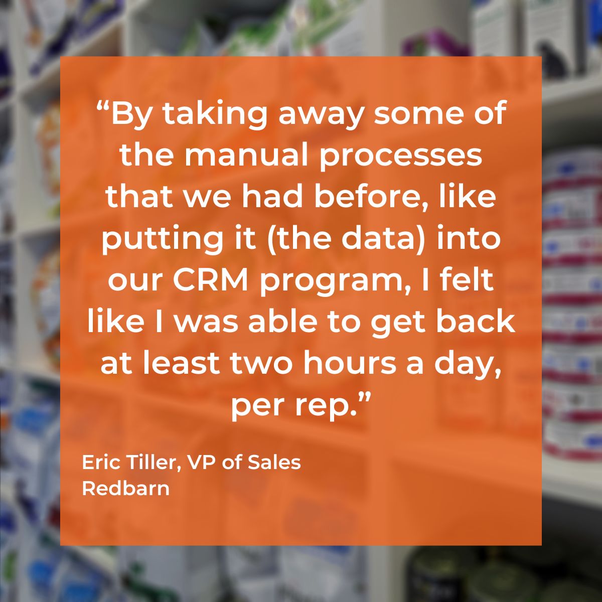 It's time for another Testimonial Tuesday 🤩
Get valuable time back for your reps every day! Check out the full Redbarn Premium Pet Products case study, here: hubs.li/Q02tQ0PZ0

#FieldSales #B2BSales #SalesSoftware #SoftwareSolutions #SellBetter