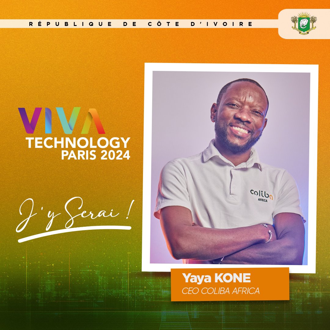 Yaya KONE, Co-fondateur de COLIBA AFRICA à Vivatech 2024
Rejoignez le Pavillon de la Côte d'Ivoire à Vivatech 2024.

#Vivatech2024 #CoteDIvoire #Innovation #Numérique #Startup #innovation #technology #transformationdigitale #mtnd #mpjips #jeunessenumerique #PJGouv #Gouvci #cicg