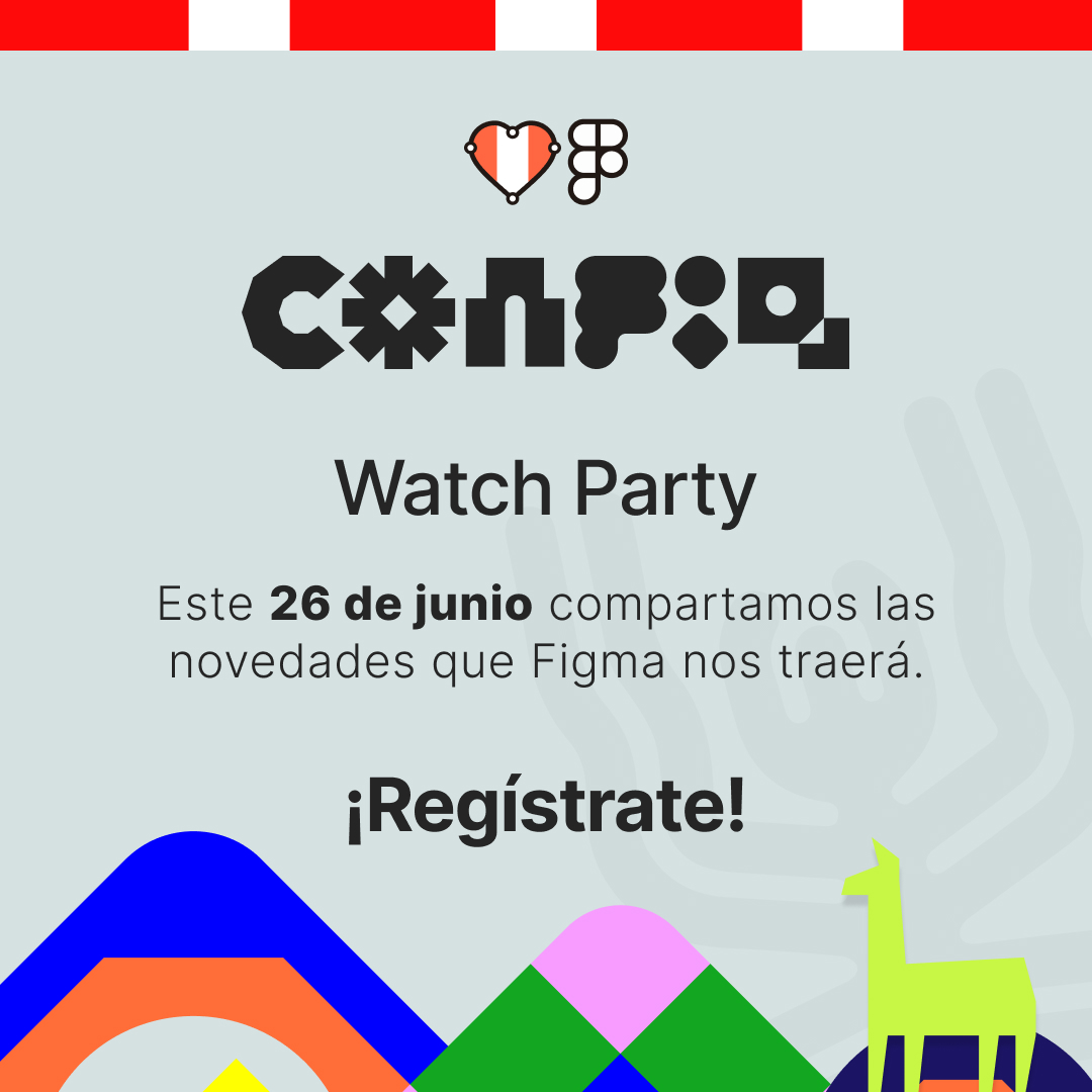 FigmaPeru's tweet photo. ¡Hola a todos los apasionados de Friends of @figma  Perú! Estamos súper emocionados de invitarte a nuestra Watch Party. Únete a nosotros para vivir juntos la experiencia de la Config 2024. Registraste aquí 👇#Config2024 #Figma #FigmaDesgin #Peru #UI #UX
https://t.co/9wE4pptFnl https://t.co/zoXoVcT0jY