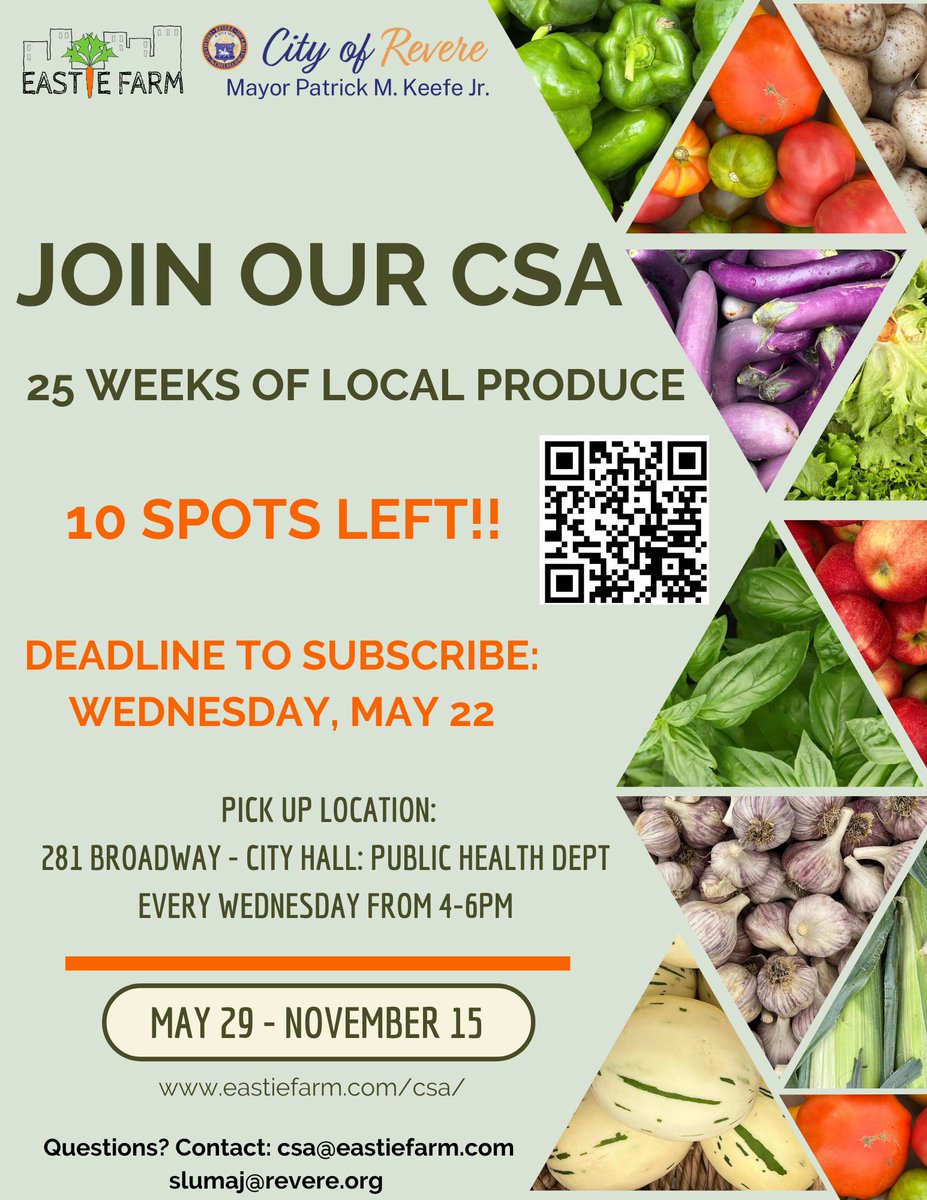 Enjoy 25 weeks of fresh, nutritious produce that supports sustainable agriculture and boosts the local economy. By choosing local, you cut carbon emissions, empower local farmers, simplify shopping, and discover new foods eastiefarm.com/csa/