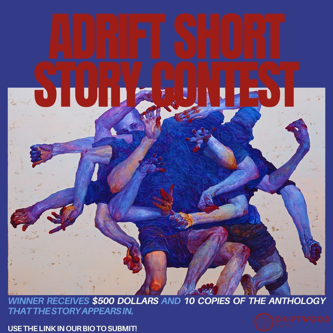 Our Adrift Short Story Contest offers $500 and 10 contributor copies to the winner! Submit your short story for a chance to win. Our guest judge is HBO writer, Dean Bakopoulos. #shortstory #writingcontest