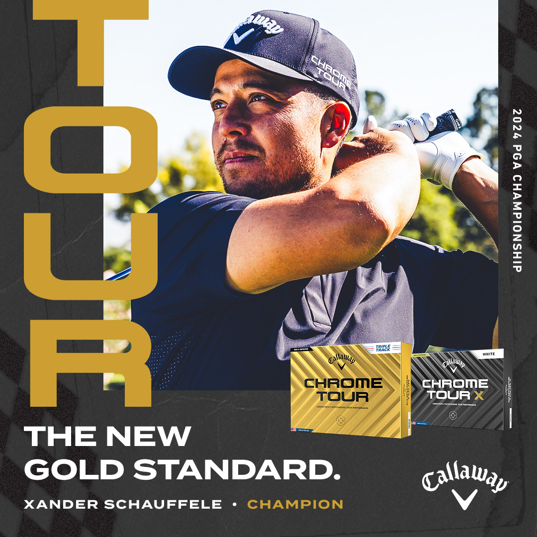Congrats to Xander Schauffele on a fantastic win this past weekend! 🏆 You too can elevate your game with the Major-winning @callawaygolfeu Chrome Tour balls, now available in our pro shop. #golf #major #callawaygolf #teamcallaway