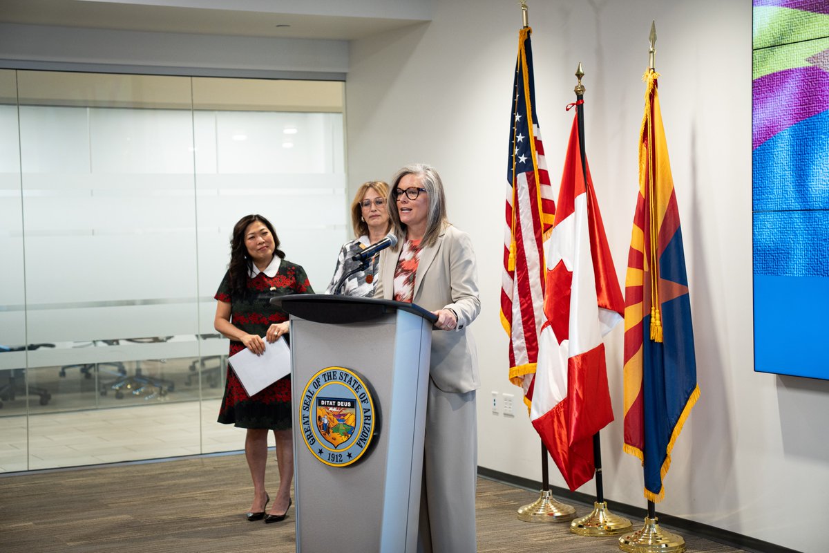 Today marks an exciting new chapter in Arizona-Canada relations as we announce the relocation of the Canadian Trade Office to Phoenix. This new office will show the world we mean business and serve as a trade and investment hub between our two states.