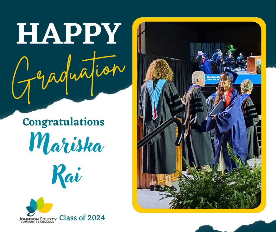 More happy May news - our very own student employee, Mariska Rai, graduated last Friday with her Associate's degree from JCCC. Congratulations, Mariska! We've loved having you in the SBDC and we wish you all the best in your future!
