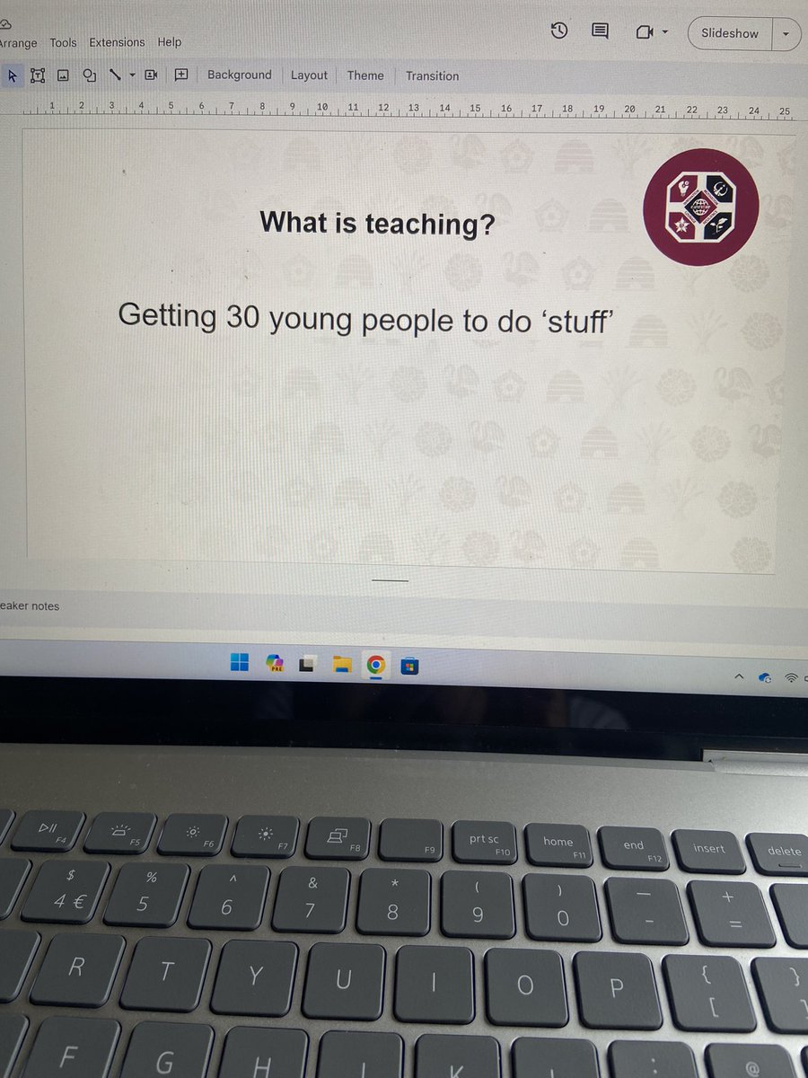 Just finalising the presentation for my training session tomorrow - I like to keep things simple 😂🤣
Don’t worry, it gets more highbrow 😁👍🏽