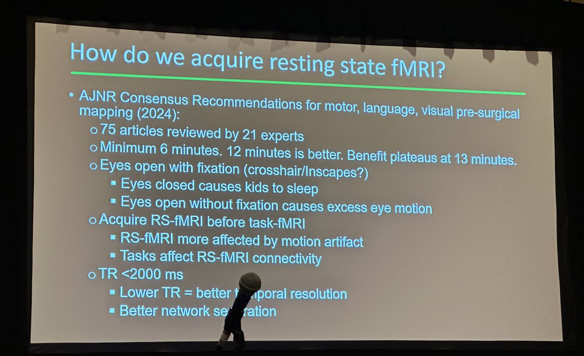 Resting-state fMRI by Dr. Kartik Reddy from @ChildrensATLRad at #ASNR24! @TheASNR @The_ASPNR @theASFNR