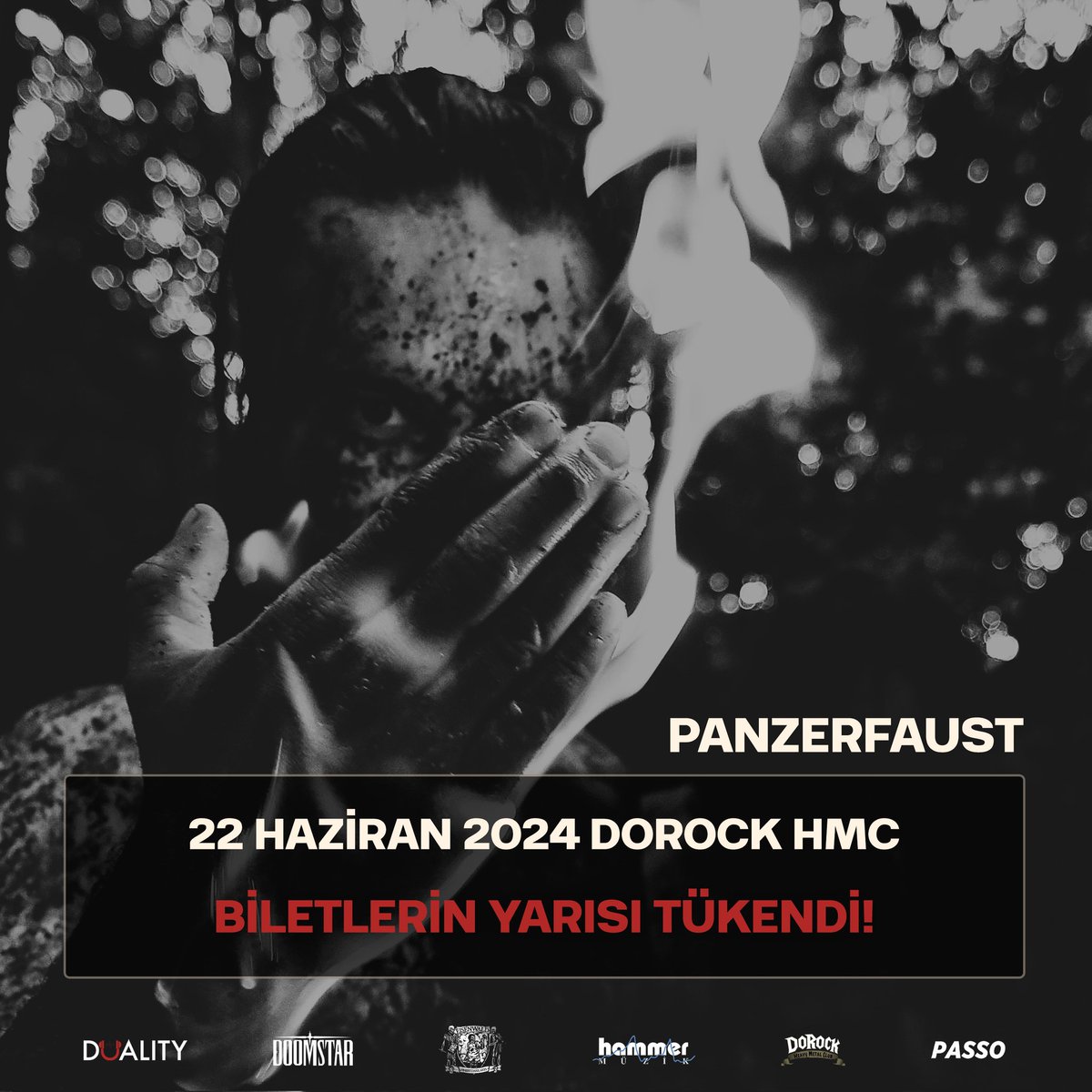 Panzerfaust konserinde son 1 aya girerken kapasitenin yarısı doldu 👊🏻 22 Haziran'da Dorock Bar sahnesinden yüksek kalibrede black metal ateşlenirken orada olmak için biletler @passo_com_tr ve @HammerMuzik'te.