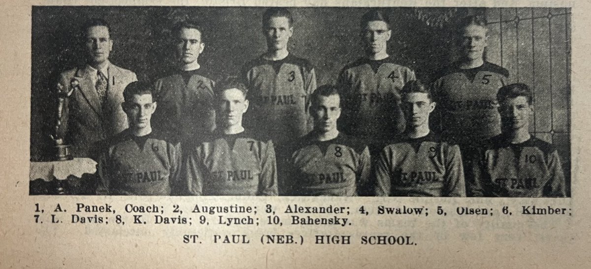 1929 Class A state champions, the St. Paul Apostles.