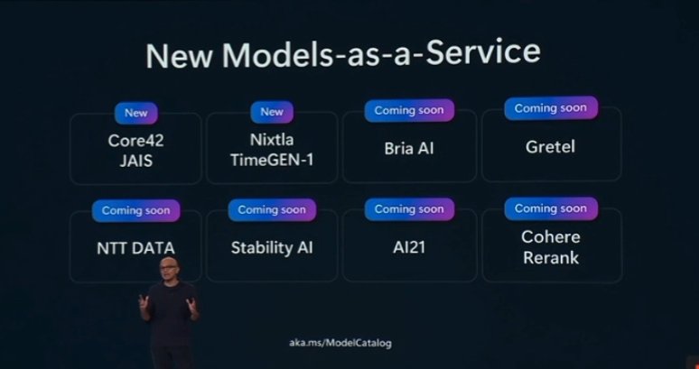it is difficult not to get a little bit emotional after seeing <a href="/satyanadella/">Satya Nadella</a> present TimeGEN-1 on <a href="/Azure/">Microsoft Azure</a>. i feel very proud of the team i'm honored to be a part of at <a href="/nixtlainc/">nixtla</a>. 💙