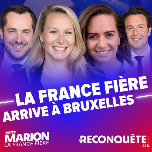 Le #RN ne souhaite plus siéger au Parlement Européen avec l’AfD. Il sera donc encore plus isolé et pèsera encore moins. Alors que @Reconquete_off et @MarionMarechal siégeront dans le groupe ECR de Meloni et Orban qui peut renverser Von der Leyen. Le #9juin, le choix est simple !