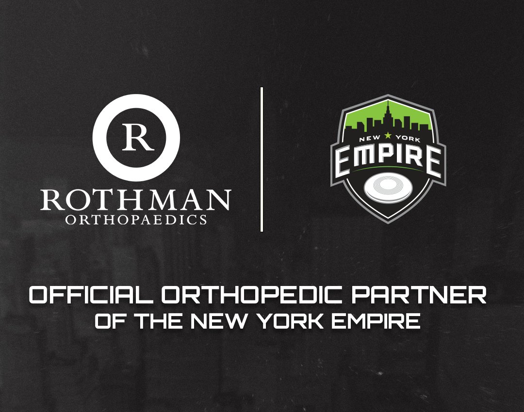 We're thrilled to announce a partnership extension with the @empireultimate of the Ultimate Frisbee Association, with Dr. Willy Gonzalez serving as Head Team Physician. Read more: bit.ly/3QNmNze