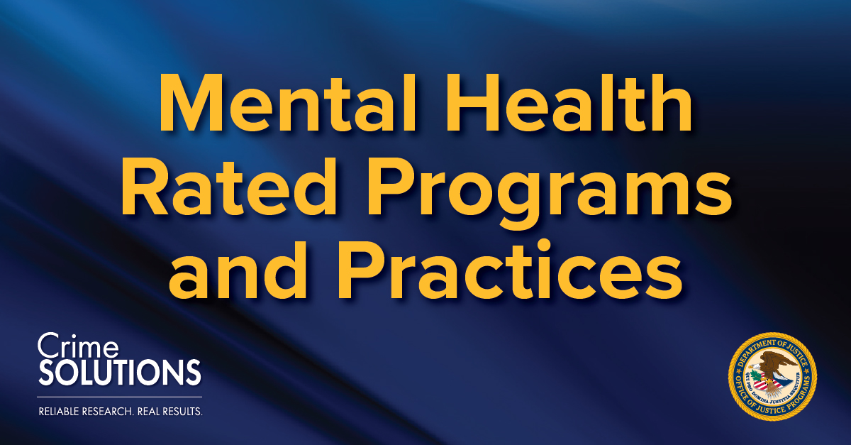 #CrimeSolutions has rated Mindfulness Training for Law Enforcement to Reduce Occupational Impact as effective in addressing depression, anxiety, and burnout. crimesolutions.ojp.gov/ratedpractices… #MentalHealthAwarenessMonth #MHAM2024