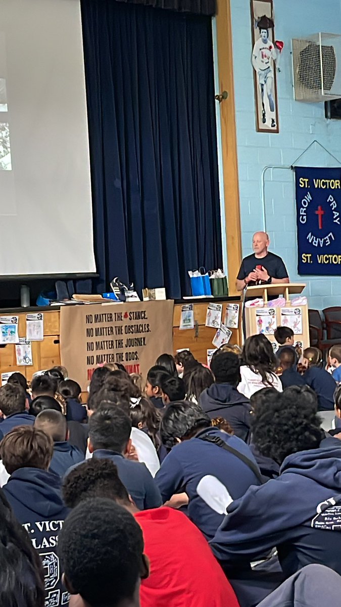 We had such a great visit from Terry Fox’s brother Fred Fox today- what an inspiration for us to continue to Live Like Terry <a href="/TerryFoxCanada/">Terry Fox Foundation</a> <a href="/TCDSB/">Toronto Catholic District School Board</a> @TCDSB_PAguiar <a href="/TCDSBdirector/">Brendan Browne</a> <a href="/sabino_mr/">Mister Sabino</a> <a href="/HpeLattimore/">LattimoreHPE</a> <a href="/MalliaMicieli/">Mrs Mallia-Micieli</a>