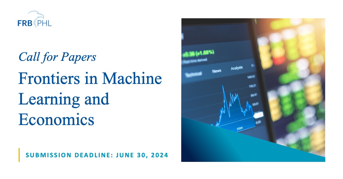 The Philadelphia Fed and the @AICenter_Booth are cohosting a conference that brings together leading researchers working at the intersection of machine learning and the social sciences. We welcome submissions of papers on related topics. Learn more. bit.ly/4bIOyRP