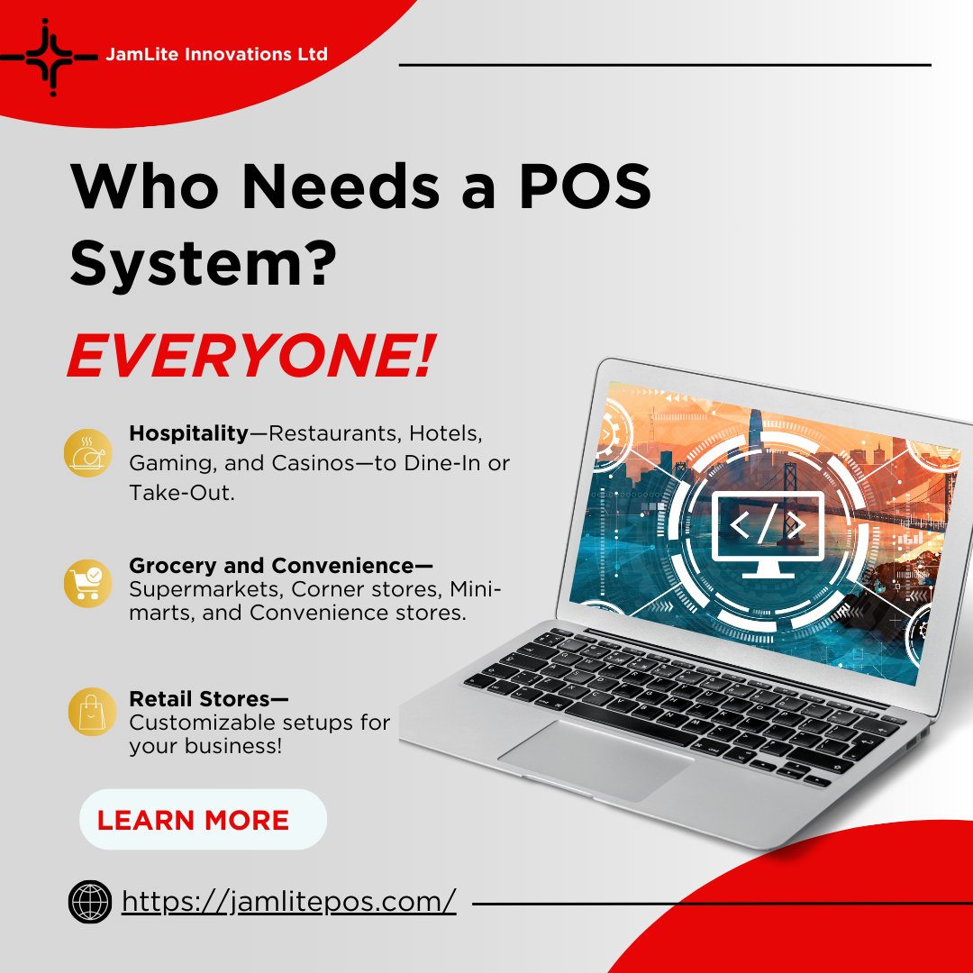 Serving Every Sector: From Restaurants to Retail, We've Got Your Business Covered!" Contact us TODAY! #jamlite  #jamlitepos #possystem #pointofsale