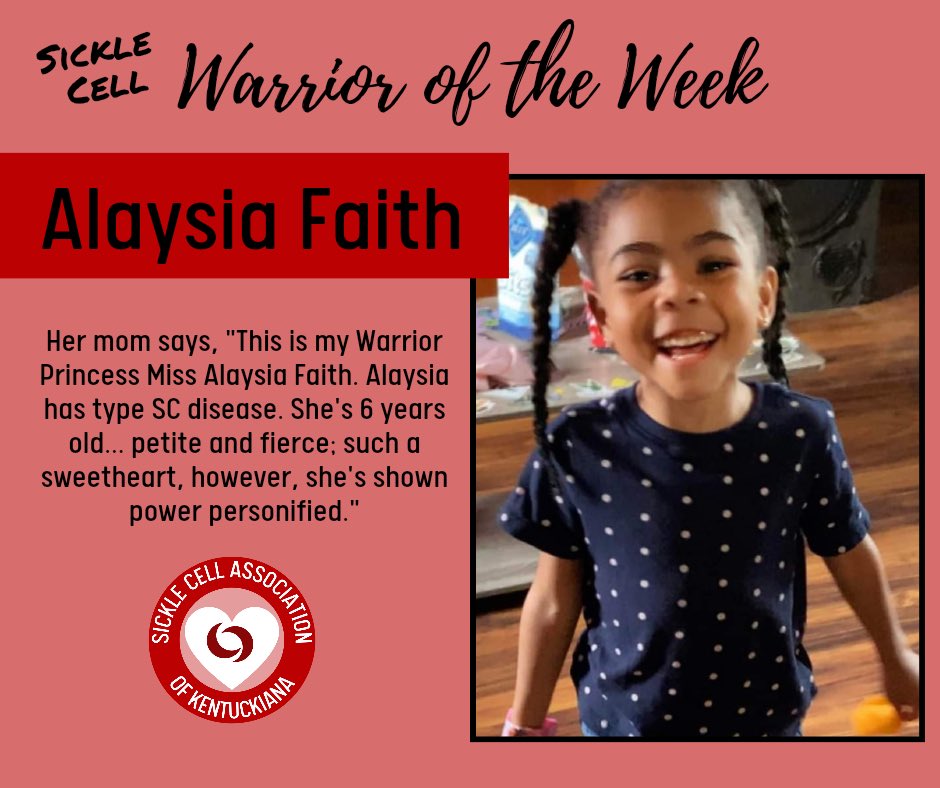 Sickle cell warrior of the week is, Alaysia !
