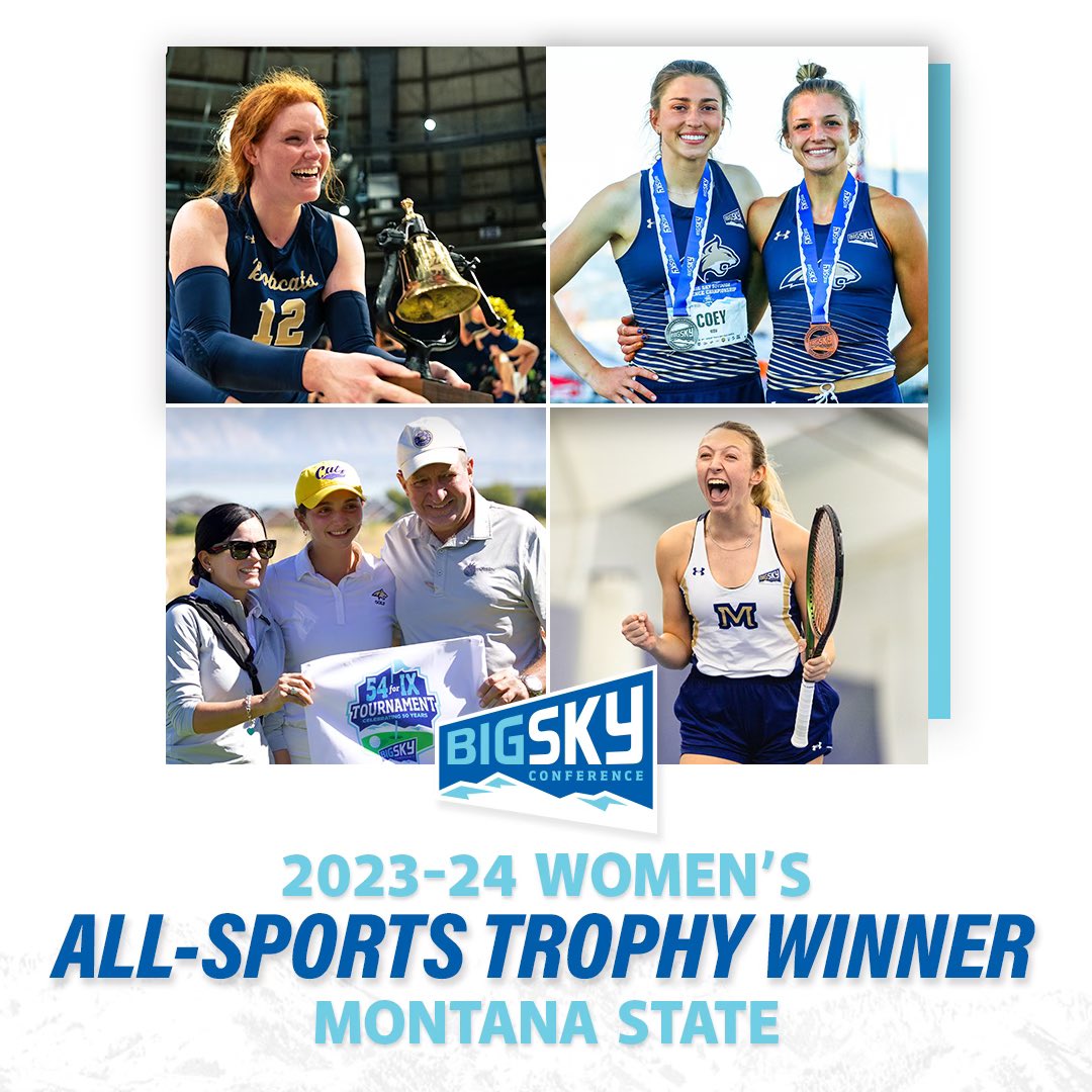 ꜰᴏʀ ᴛʜᴇ ꜰɪʀꜱᴛ ᴛɪᴍᴇ ᴇᴠᴇʀ… @MSUBobcats wins the Big Sky Women’s All-Sports Trophy #ExperienceElevated