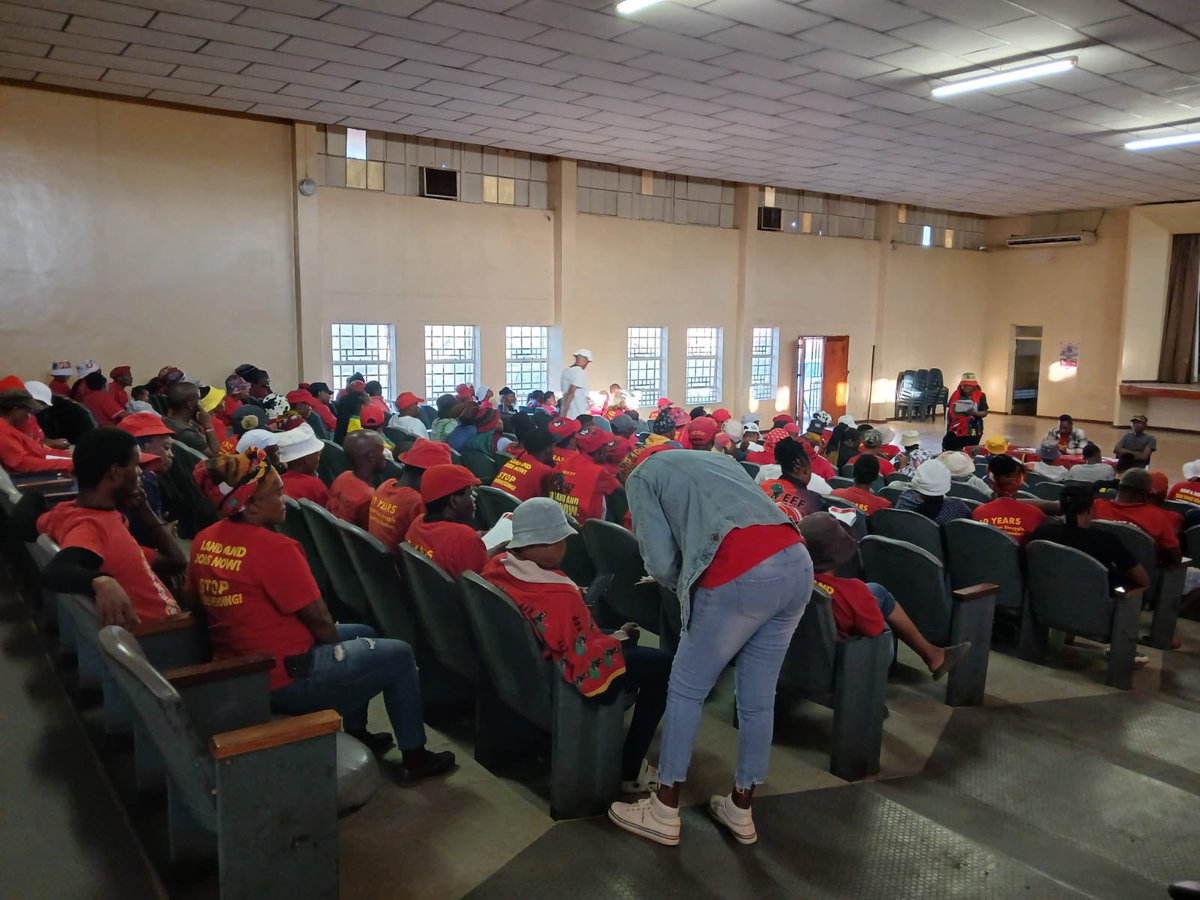 EffNorthwest's tweet photo. In Pictures| PETF Members, Fgtr. Poppy Lebete and Fgtr. Baratang Mokone, provided a training for the party agents in Matlosana Sub-Region, Dr. Kenneth Kaunda District. https://t.co/CgLct4jTQ6