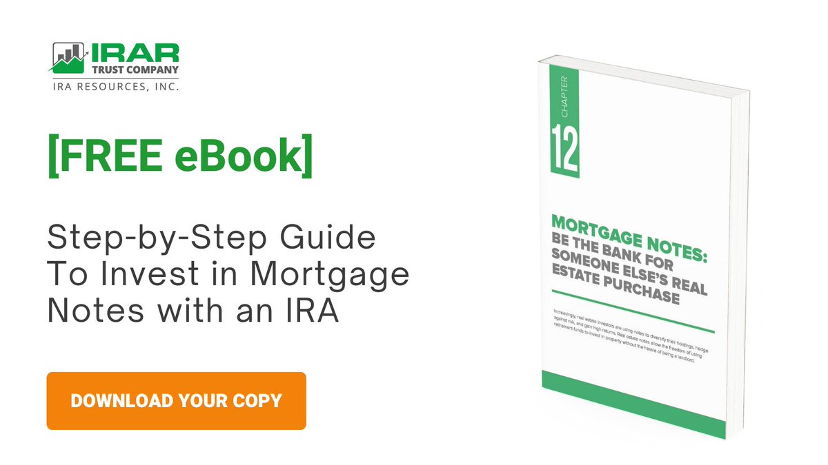 Did you know your IRA can become the bank? Chapter 12 of our RE eBook dives deep into using a self-directed IRA to purchase mortgage notes. hubs.ly/Q02qQHJ60 #SDIRA #RetirementTips #RealEstateInvesting