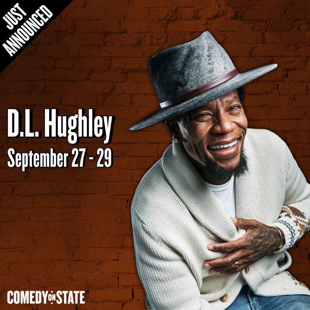 ComedyOnState's tweet image. 🔥ON SALE NOW!🔥 @RealDLHughley 
Sep 27-29! 

madcom.club/DLHughley24