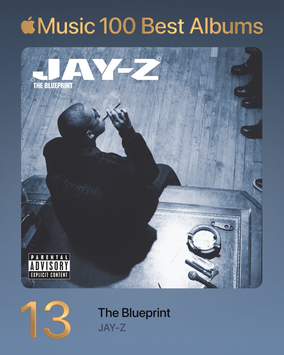 Apple Music en iyi 100 albüm sıralamasında yavaş yavaş sonlara gelirken bugün açıklanan albümler arasında iki efsane var. 19. Dr.Dre - The Chronic 13. JAY-Z - The Blueprint