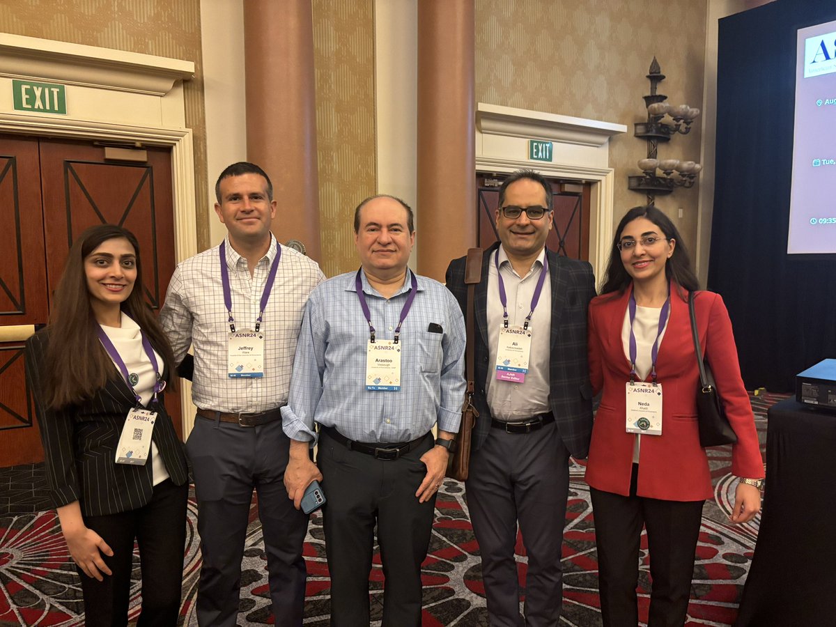 Congratulations to Neda and Nastaran who just presented our latest research on ADC radiomics to predict tumor inflammation signature and the latest updates on pediatric segmentation model @TheASNR #radiomic @NedaKhaliliD @NastranKhalili @NeuroOnc @wearecbtn