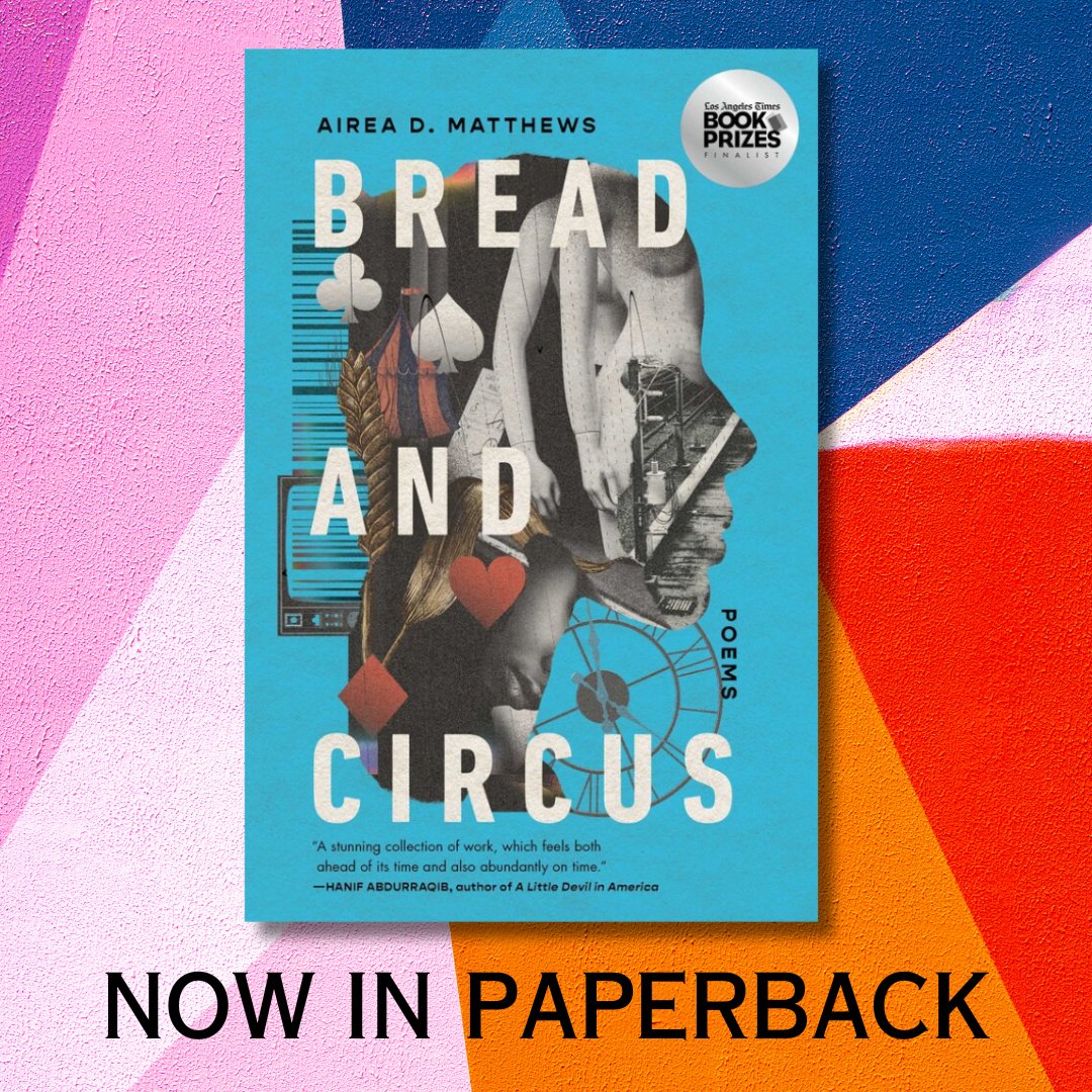 Winner of the @latimes Book Prize! From Guggenheim Fellow and Philadelphia's former Poet Laureate @aireadee, comes BREAD AND CIRCUS, essential poems about the economics of class and American inequality. Now in paperback: aireadee.com
