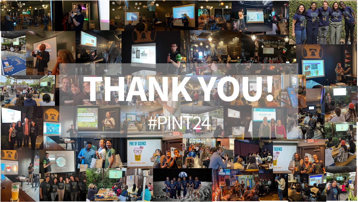 pintofscienceUS's tweet image. After 4 years remaining silent, Pint of Science returned to the US.... And what a comeback!😍
5 cities, 8 bas, 16 events, 40 speakers &amp;amp; 520🎟️sold🎉
A HUGE thank to the speakers and all of you, our attendees, who made #pint24 such a success!🫶
🗓️See you on May 19-20-21 for #pint25