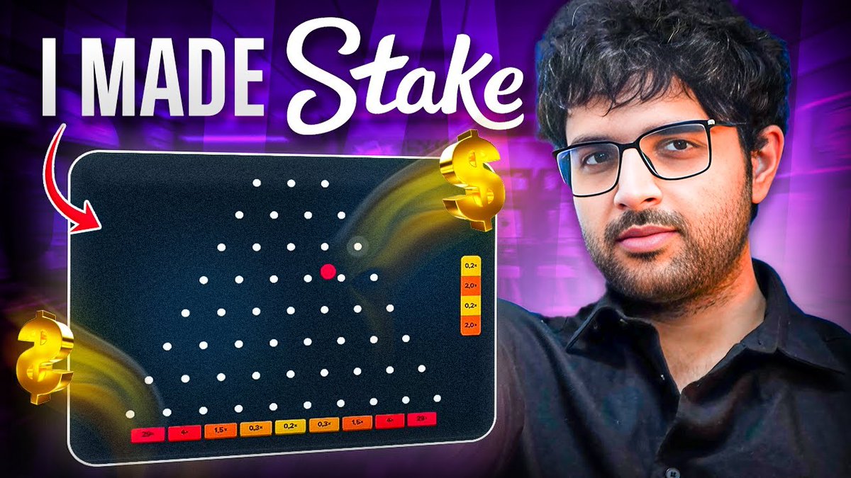 🔥 New Video Alert! 🚀 Ever wondered how to build a gambling website in ? 🤔 Watch @kirat_tw create Plinko, the famous game on stake! 🎲 📺 Watch : youtu.be/l5bRPWxun4A?fe… 🎮 Try Out: plinkoo.100xdevs.com/game #100xDevs #Web3 #GameDev #Plinko